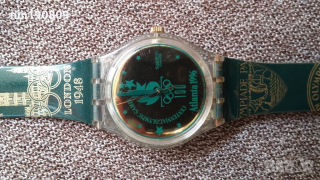 Часовник Swatch swiss Atlanta 1996, снимка 11 - Други - 22113749