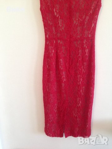 Червена рокля, снимка 10 - Рокли - 23682848