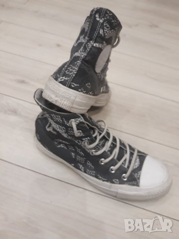 Оригинални дамски сиви кецове Converse, снимка 4 - Кецове - 23418262