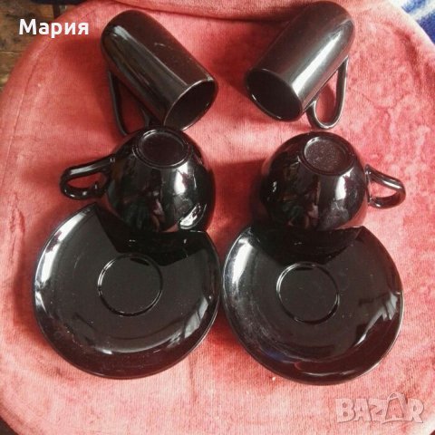 Нов полски порцелан черен,лукс от 6 части+Подарък 4 бр.подложки за чаши, снимка 3 - Кухненски принадлежности - 22081269
