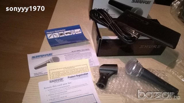 shure sm58 full complect-microphone-нов пълен комплект, снимка 3 - Микрофони - 19968160