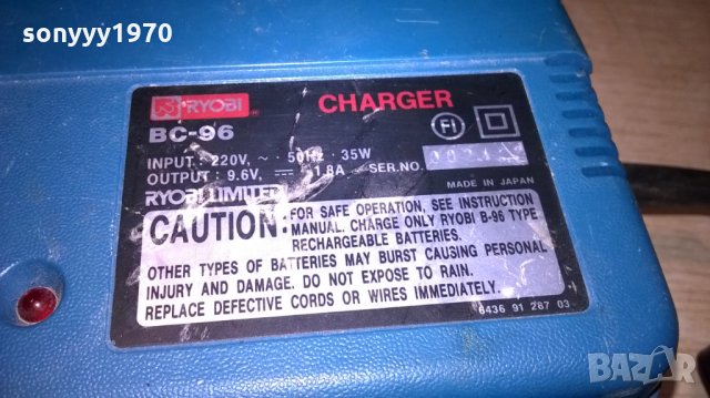 ryobi bc-96 battery charger-внос швеицария, снимка 7 - Други инструменти - 22598042