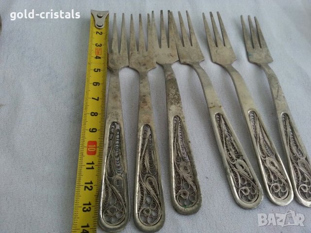 Стари руски прибори филигран, снимка 4 - Антикварни и старинни предмети - 23533841