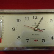 Часовник механичен  с термометър стар - Китай, снимка 1 - Антикварни и старинни предмети - 17348330