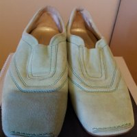 Дам.обувки-"HOGAN"-/ест.велур/-№38 1/2-цвят-мента. Закупени от Италия., снимка 4 - Дамски ежедневни обувки - 22385545