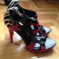 Сандали от естествена кожа на висок ток, снимка 4 - Дамски обувки на ток - 11076529