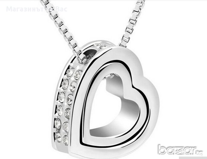 Любовно колие в 2 цвята, снимка 1