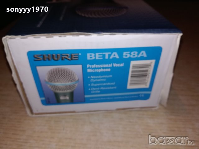 shure beta 58S-legendary performance microphone-внос швеицария, снимка 11 - Микрофони - 20482220