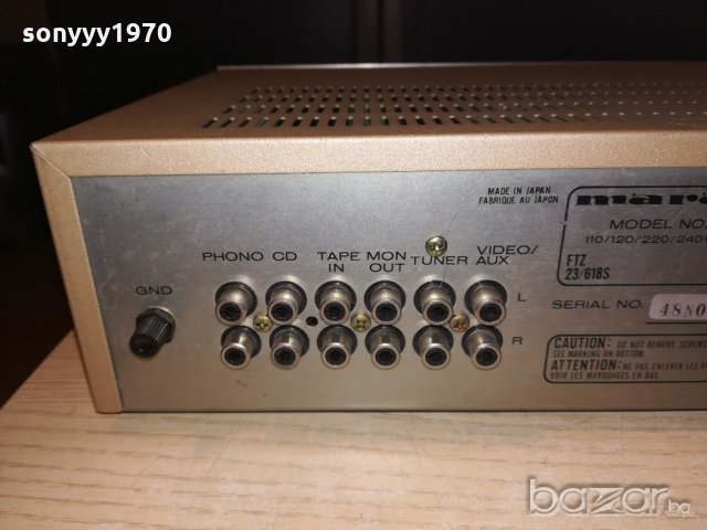 marantz stereo amplifier-made in japan-внос швеицария, снимка 15 - Ресийвъри, усилватели, смесителни пултове - 21147478