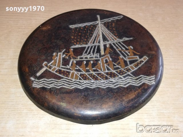 ретро колекция-метална чиния за стена-внос швеицария-24см, снимка 2 - Сватбени рокли - 21103989