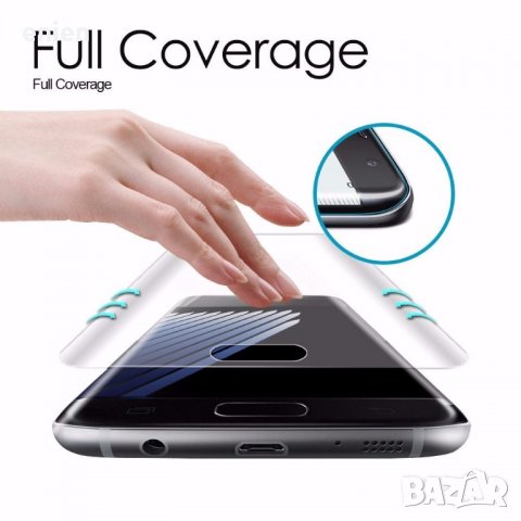 Скрийн протектор за Samsung Galaxy S6 Edge Plus S7 Edge S8 S9 S10 A520, снимка 3 - Фолия, протектори - 24391686