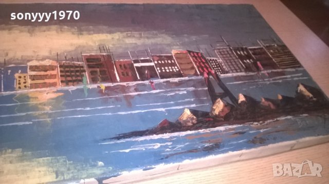 bernad-картина с яхти/море-100х35см-внос швеицария, снимка 4 - Колекции - 26042894