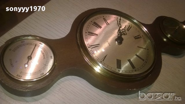 Ретро хидро/барометър/часовник-60/17см-внос швеицария, снимка 15 - Антикварни и старинни предмети - 15452306