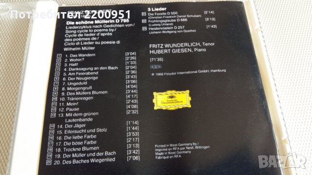 SHUBERT, снимка 3 - CD дискове - 26008505