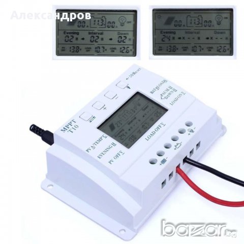 Lcd 10 А Mppt Соларен фотоволтаичен контролер 12v/24v, снимка 2 - Други стоки за дома - 10688768