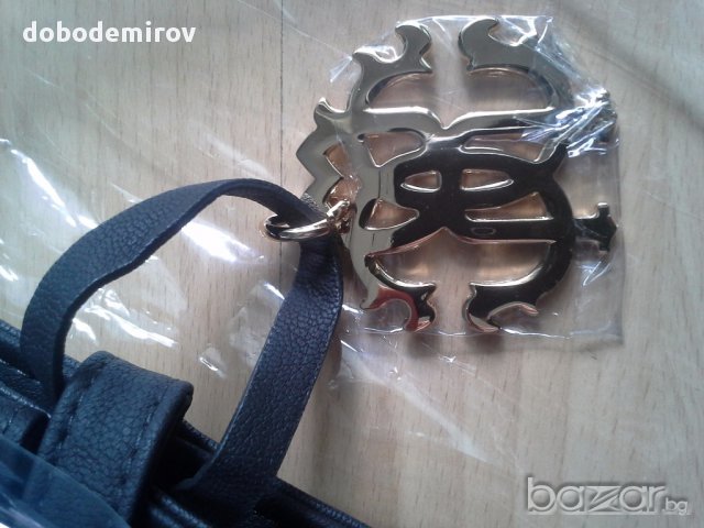 Нова дамска чанта ROBERTO CAVALLI Dark brown Tiger Print оригинал, снимка 3 - Чанти - 14734686