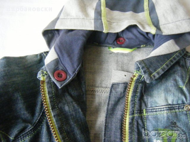 Детско дънково яке, снимка 4 - Панталони и долнища за бебе - 17566916