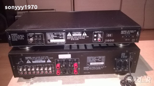 denon tuner+denon amplifier-GERMANY-внос швеицария, снимка 14 - Ресийвъри, усилватели, смесителни пултове - 24885074