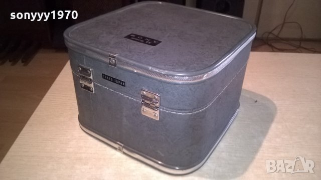 sony-made in japan-ретро куфар-22х22х16см-внос швеицария, снимка 7 - Колекции - 23069002