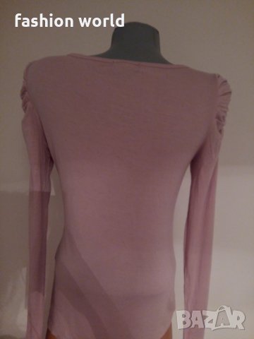 Дамска блуза - цвят пепел от рози, снимка 5 - Блузи с дълъг ръкав и пуловери - 24307252