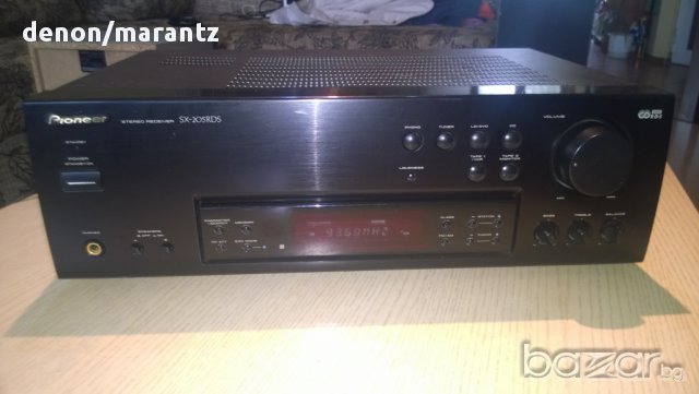 pioneer sx-205rds-stereo receiver-370 watts-rds-made in uk-внос швеицария