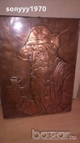 Картина-мед/месинг-62х45см-внос швеицария, снимка 15 - Антикварни и старинни предмети - 18643884