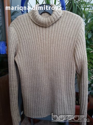 дамско ръчно плетено поло, снимка 3 - Блузи с дълъг ръкав и пуловери - 11449020