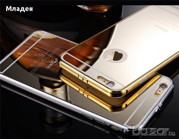 Огледален алуминиев кейс Iphone 5,7,7+,Samsung S5,S6,edge,plus,S7,edge, снимка 2 - Калъфи, кейсове - 13229607