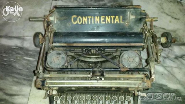 Уникално запазена пишеща машина на Кирилица Continental , снимка 6 - Копирни услуги - 11917082