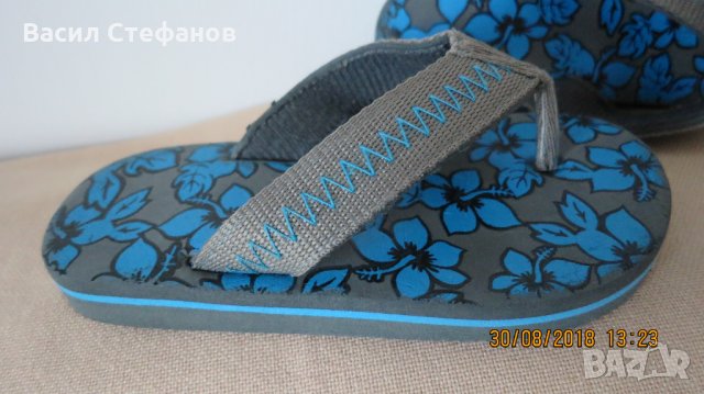 Детски джапанки - сиви, снимка 4 - Детски сандали и чехли - 22579922