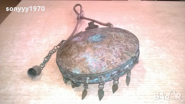 АНТИКА-ретро колекция-мед/месинг-патина-внос швеицария, снимка 3 - Антикварни и старинни предмети - 24500791