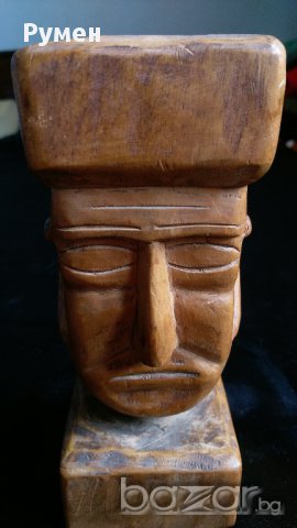 Стара дървена фигура , снимка 6 - Декорация за дома - 16620546