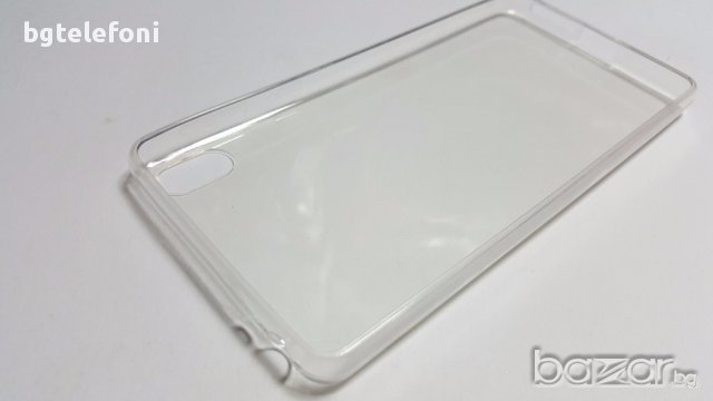 Sony Xperia E5 ултра тънък прозрачен силикон+закален стъклен протектор, снимка 4 - Фолия, протектори - 16196853