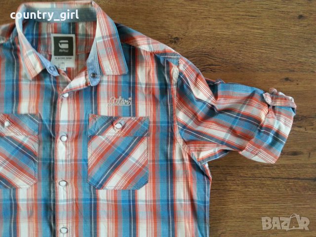 G-star - страхотна мъжка риза, снимка 2 - Ризи - 21591378