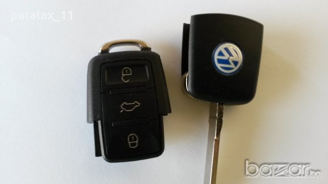 Дистанционен ключ Volkswagen Seat Skoda- 1K0 959 753 N (адаптирам ключòве), снимка 2 - Части - 20102131