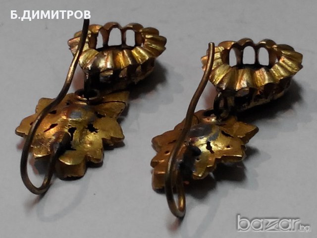 Старинни дамски обици, снимка 11 - Обеци - 12389214