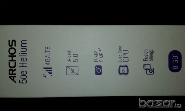 Смартфон ARCHOS 50e Helium 4G, 8GB, 8MPa, 5MPa - нов с гаранция!, снимка 5 - Други - 18110098