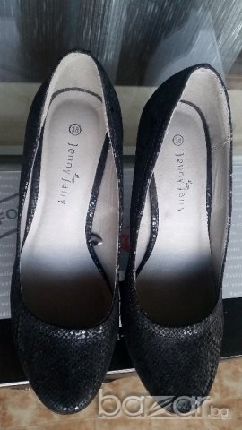 черни Дамски обувки - 39 номер, снимка 6 - Дамски обувки на ток - 21180803