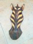 дървена маска-31х13х8см-зебра-внос швеицария, снимка 6