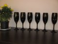 Чаши черно и златно 6 броя , снимка 1 - Декорация за дома - 15761238