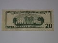 Много рядка 20 доларова банкнота с дефект при отпечатването, снимка 7