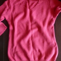 М-Л Нов страхотен малинов пуловер, снимка 2 - Блузи с дълъг ръкав и пуловери - 22073593