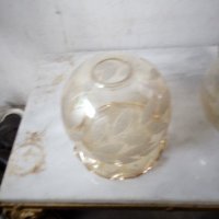 две стари стъкла за нощна лампа,полилей в Настолни лампи в гр. София -  ID22065499 — Bazar.bg