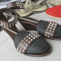 НОВИ шик дамски сандали , летни обувки N - 37 - 38 ASH® original, 3x 100% естествена кожа, снимка 7 - Сандали - 26124464