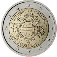 2 Евро монети (възпоменателни) емитирани 2012г(10-та годишнина от въвеждането на еврото), снимка 15 - Нумизматика и бонистика - 16027773