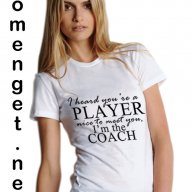 НОВО!  Дамски топ PLAYER COACH! Поръчай тениска С Твоя Снимка или идея!, снимка 2 - Блузи с дълъг ръкав и пуловери - 10255101