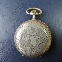 сребърен джобен часовник, снимка 3 - Антикварни и старинни предмети - 23508842