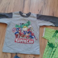 детско лотче-дънки и блузка с Хълк за малък господин+подарък-тениска-размер-86-92, снимка 8 - Комплекти за бебе - 9512706