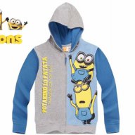 Нова цена! Детски ватиран суитчър Minions за 6, 8, 10 и 12 г., снимка 3 - Детски анцузи и суичери - 15902779