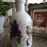 керамична Витидж бутилка / ваза